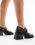 Liley Mary Janes In Black Leather