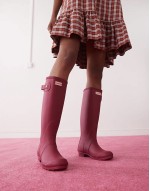 Original tall wellington boots in burgundy
