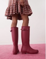 Original tall wellington boots in burgundy