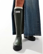 Snowdon tall welly in olive/black