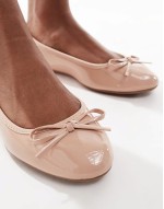 PU ballet flat in neutral