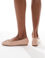 PU ballet flat in neutral