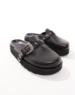 Mystic Premium leather mule in black