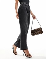 Jericho embellished barely there mid heel sandals leopard print